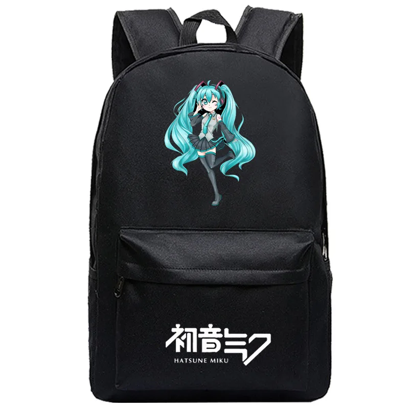 Hatsune рюкзак с Miku аниме-сумки для школьников школьные сумки для мальчиков и девочек рюкзак для путешествий сумка для ноутбука Mochila - Цвет: 008