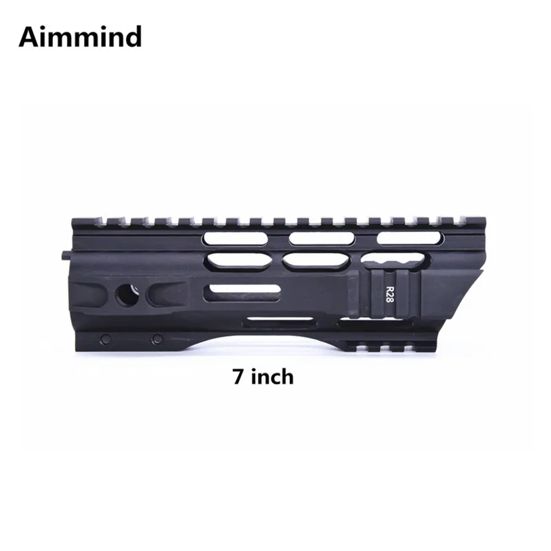 7 дюймов mlok MLOK handguard Free Float Super Slim ar 15 M4 M16 Handguard Quad Rail|Кронштейны и аксессуары для