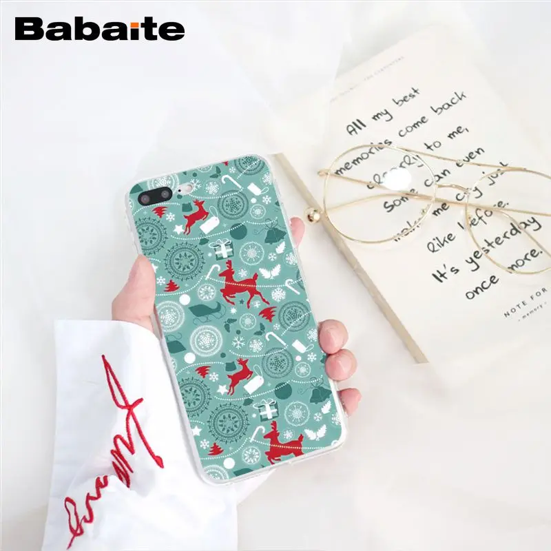 Babaite год Рождество олень Санта чехол для телефона для iphone 11 Pro 11Pro Max 8 7 6 6S Plus X XS MAX 5 5S SE XR