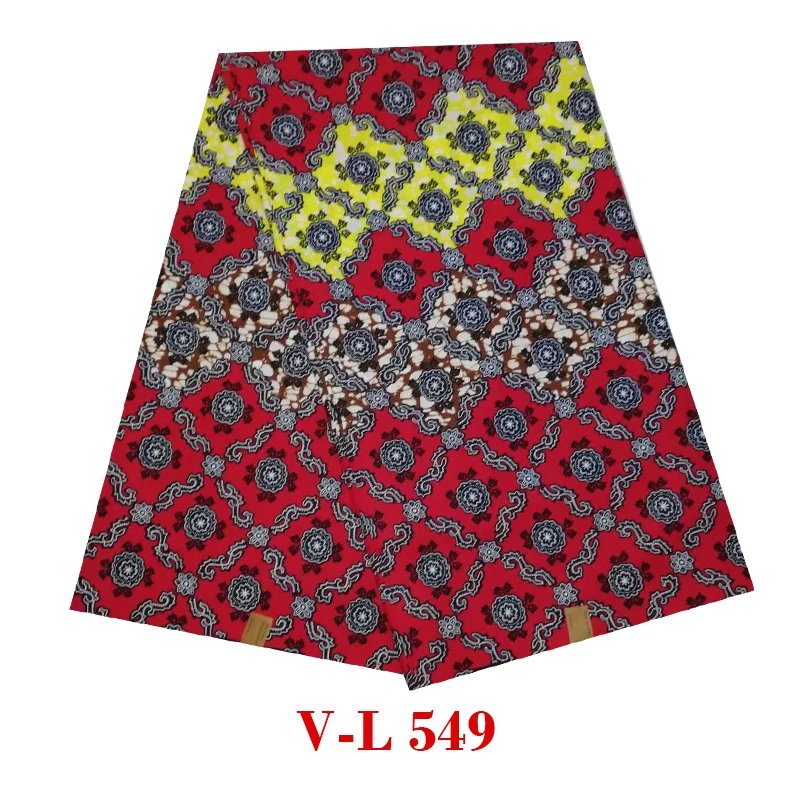high quality veritable dutch Printed in fabric African wax block cotton 6yards nice design for african woman V-L 549