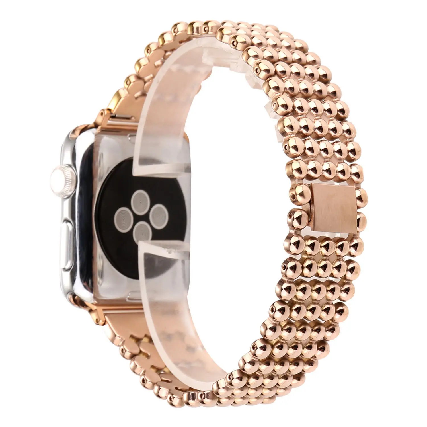 Роскошный браслет с шариками для Apple Watch Series 3 2 1 металлический iWatch 38/42 мм Вт