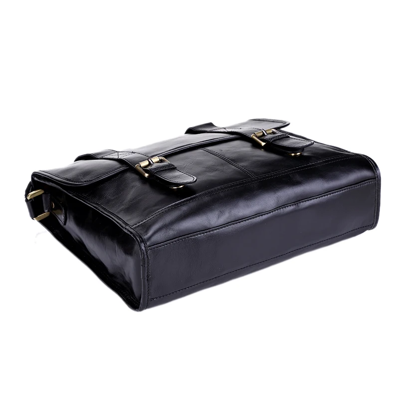 Натуральная Кожа Мужчины Бизнес-Портфель Мужская Сумка Сумки Плеча Сумку Мешок