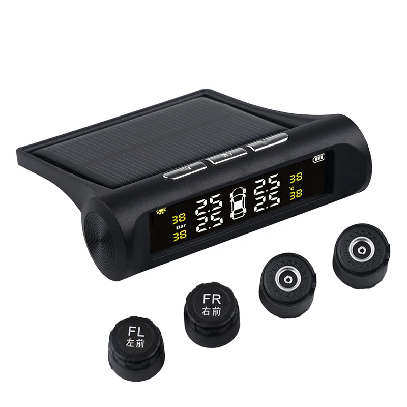 Умный автомобильный TPMS монитор давления в шинах kebidumei солнечное зарядное