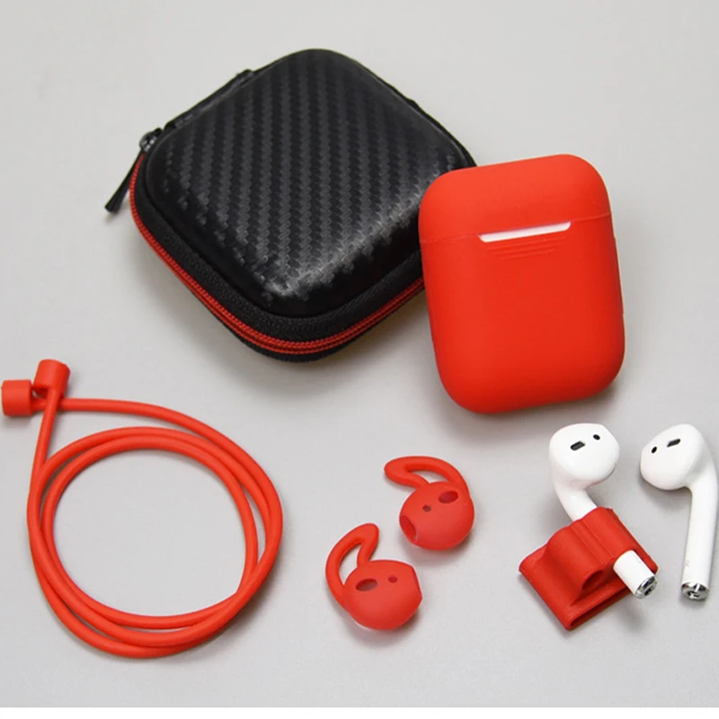 Мягкий силиконовый чехол для Airpods Защитный милый наушников портативных |