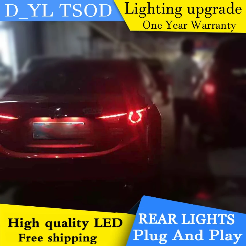 Автомобильный Стайлинг для хвост светильник s 2014-2017 Mazda3 Axela светодиодный задний