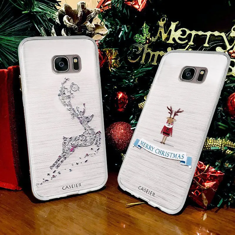 Чехол CASEIER для Samsung S8 S9 Plus S6 S7 Edge мягкий ТПУ чехол Note 8 9 задняя крышка |