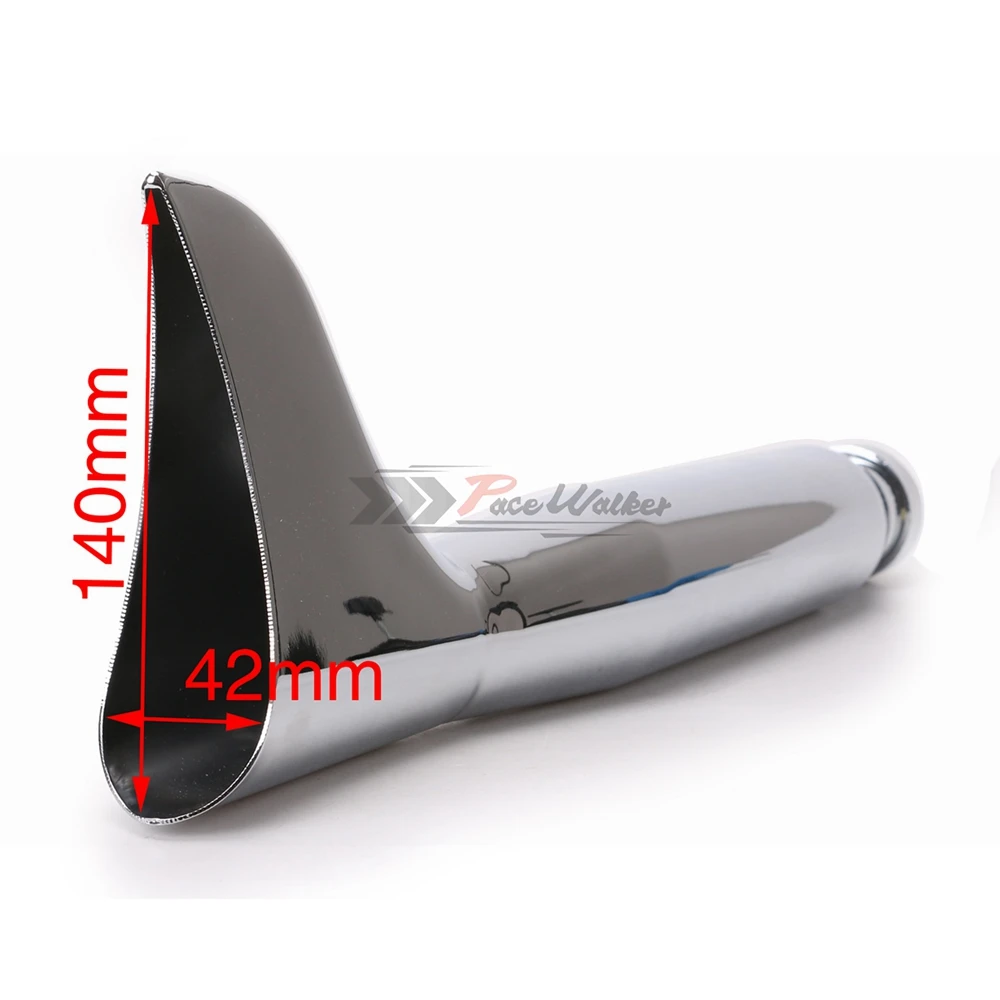 21 &quotУниверсальный мотоцикл Рыбий Хвост Глушитель для чоппера поплавок кафе