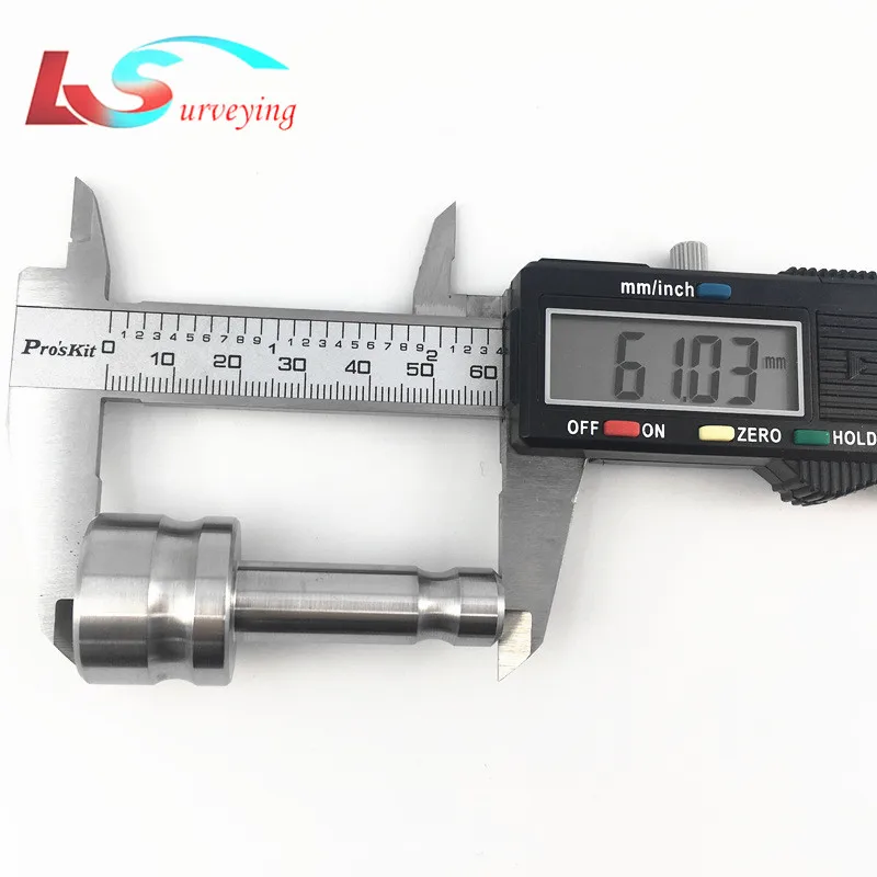 2 шт. адаптер из нержавеющей стали 25 мм pole FIT LEICA PRISM 5/8 &quotx 11 female thread to Dia.12 мм|Детали и