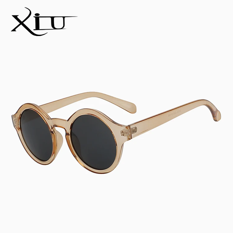Champagne frame Круглые Круглые Солнцезащитные очки для женщин, Ретро стиль, Винтажные Солнцезащитные очки для женщин, брендовые дизайнерские солнцезащитные очки для женщин, Oculos Gafas De Sol Mujer - Цвет линз: Champagne frame