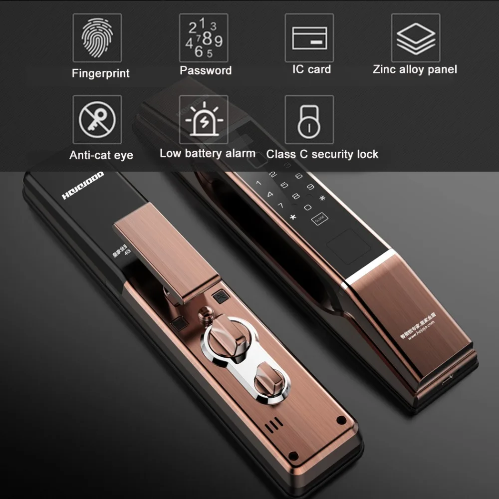 Q1 Биометрическая идентификация отпечатков пальцев цифровой умный дверной замок