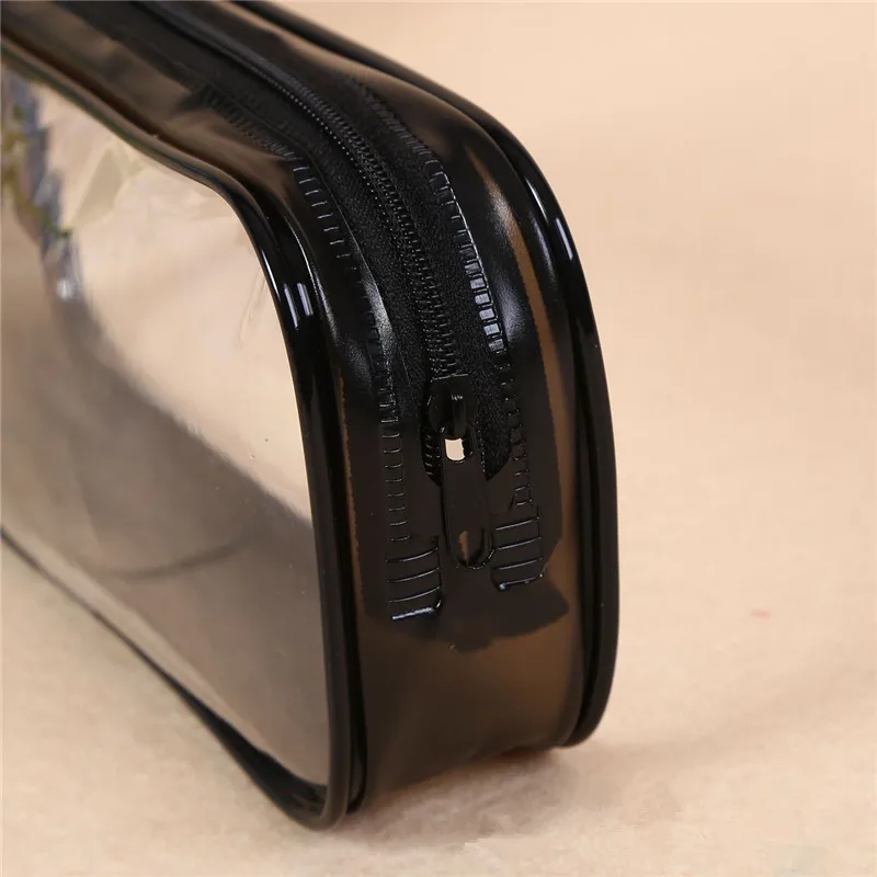 400 шт./лот милые прозрачные школьные принадлежности из пвх пенал с кисточками