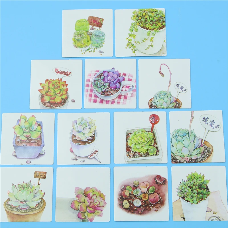 40 шт./коркор. наклейка на мини-этикетку суккулент украшение сделай сам игрушку
