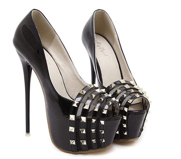 Плюс Размер 34-40 Новая 2017 Моды Платформы Высокие Каблуки Женщины Насосы Sexy