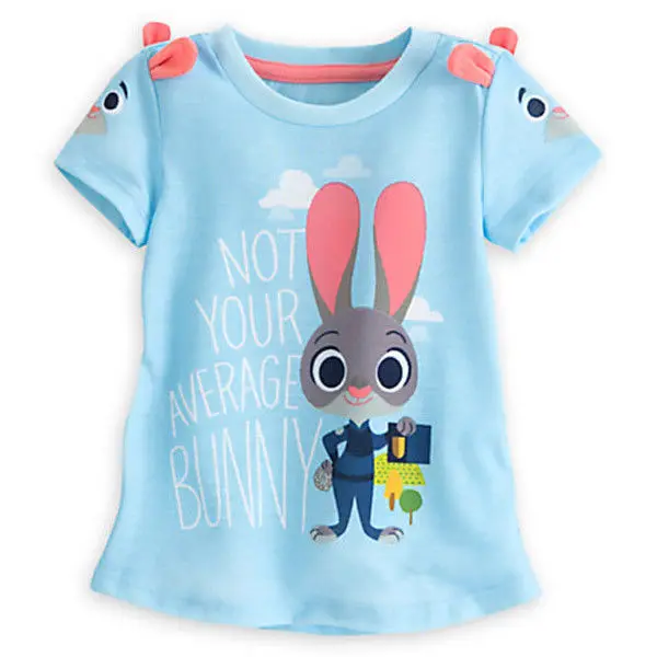 Новинка 2017 года популярные весенние детские топы с кроликом для маленьких