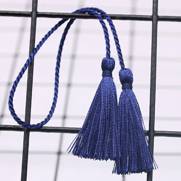 Sapphire blue 10 шт. маленькая изолента с двумя головками кисточки DIY кулон ювелирные изделия занавески одежды декоративные аксессуары Сумочка Подвеска для изготовления кистями - Цвет: Sapphire blue
