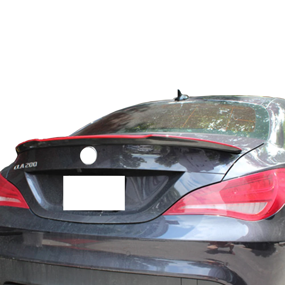 Красный спойлер W117 C117 в стиле FD для заднего багажника из углеродного волокна Mercedes