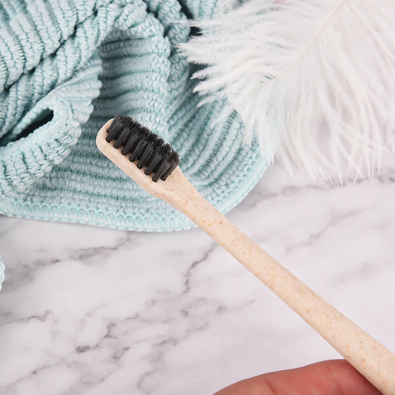 Щетка для зубов взрослых Экологичная пшеничная соломенная зубная щетка чистки