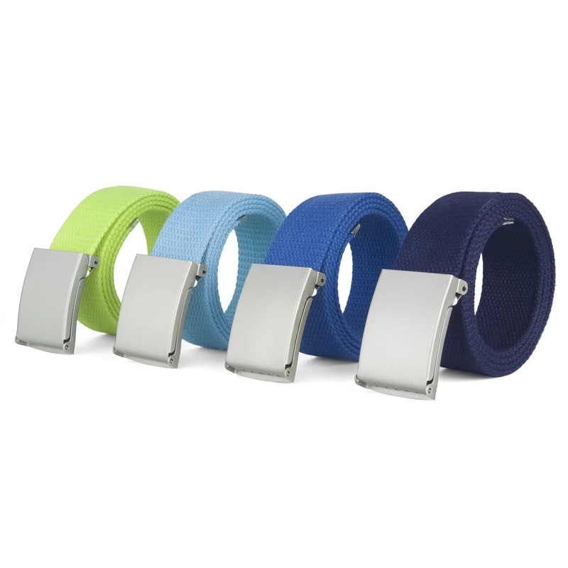 2019 новый простой vogue брезентовый мужской ремень ретро легко пряжка холст диких