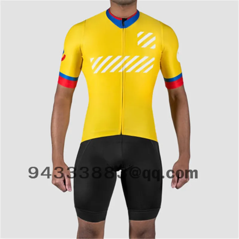 summer men cycling jersey set black sheep team bike tights bib shorts triathlon suit bicycle equipment running swimming clothes - Цвет: 05
