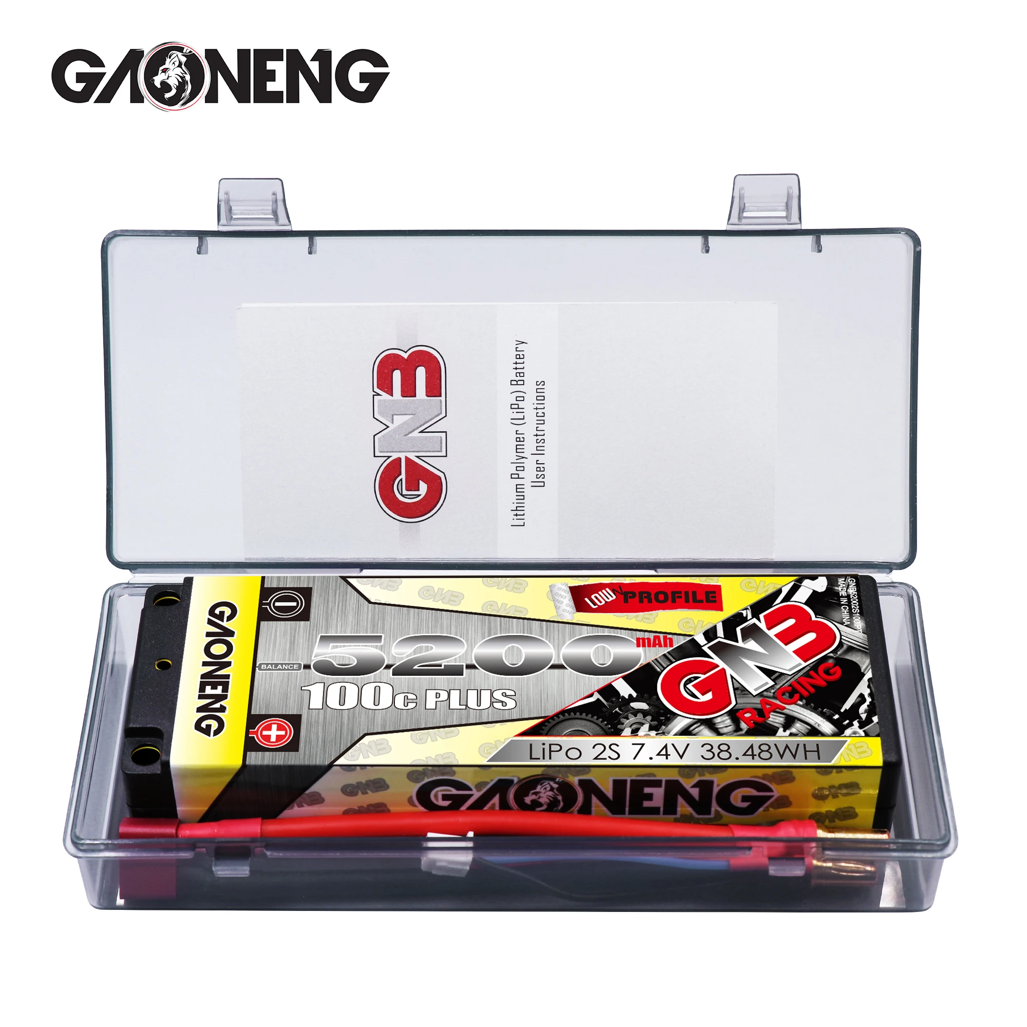 Gaoneng GNB 2S 7.4V 5200mAh 100C XT60 T Plug Lipo Battery for RC HPI HSP Traxxas 1/8 1/10 Buggy Car Truck no Wire | Игрушки и хобби