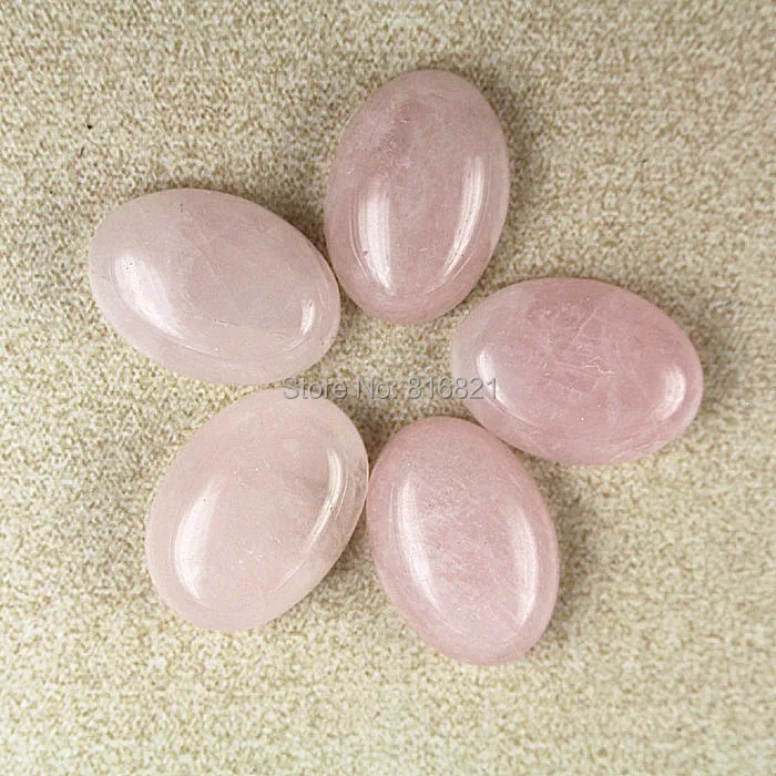 

( 12 Pieces/lot) Rose Quartz stone Gem Dome Oval Cabochon natural stone Flat Back cabochons 18x25mm 8x10mm 12x16mm 13x18mm