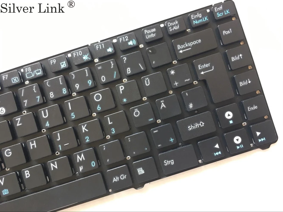GR Германия для ASUS EEE PC EPC 1201 1215 U20 U20A UL20 1201HA 1201T 1201N 1201K черный без рамки клавиатура GR Раскладка