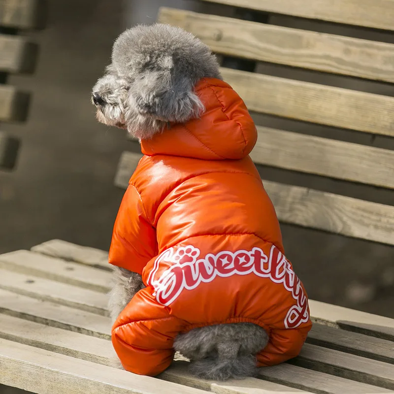 Одежда для маленьких собак Sweetie теплая зимняя пуховая куртка французского