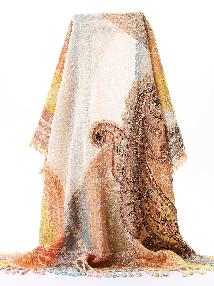 Высокое качество в богемном стиле ручной работы цвет желтый этнические цветы