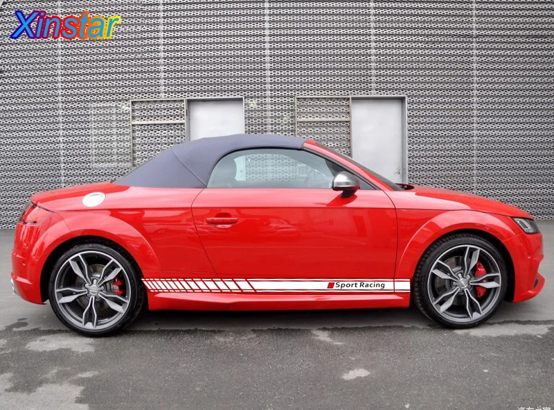 Наклейки на боковые кузова автомобиля наклейки для Audi sline A3 A4 A5 A6 A7 A8 TT Q3 Q5 Q7 A1 B5 B6 B7