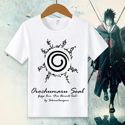 01 Новая футболка с Наруто Аниме Футболка женская футболка Janpan Uchiha Sasuke Косплей топы Мужские футболки с коротким рукавом - Цвет: 01
