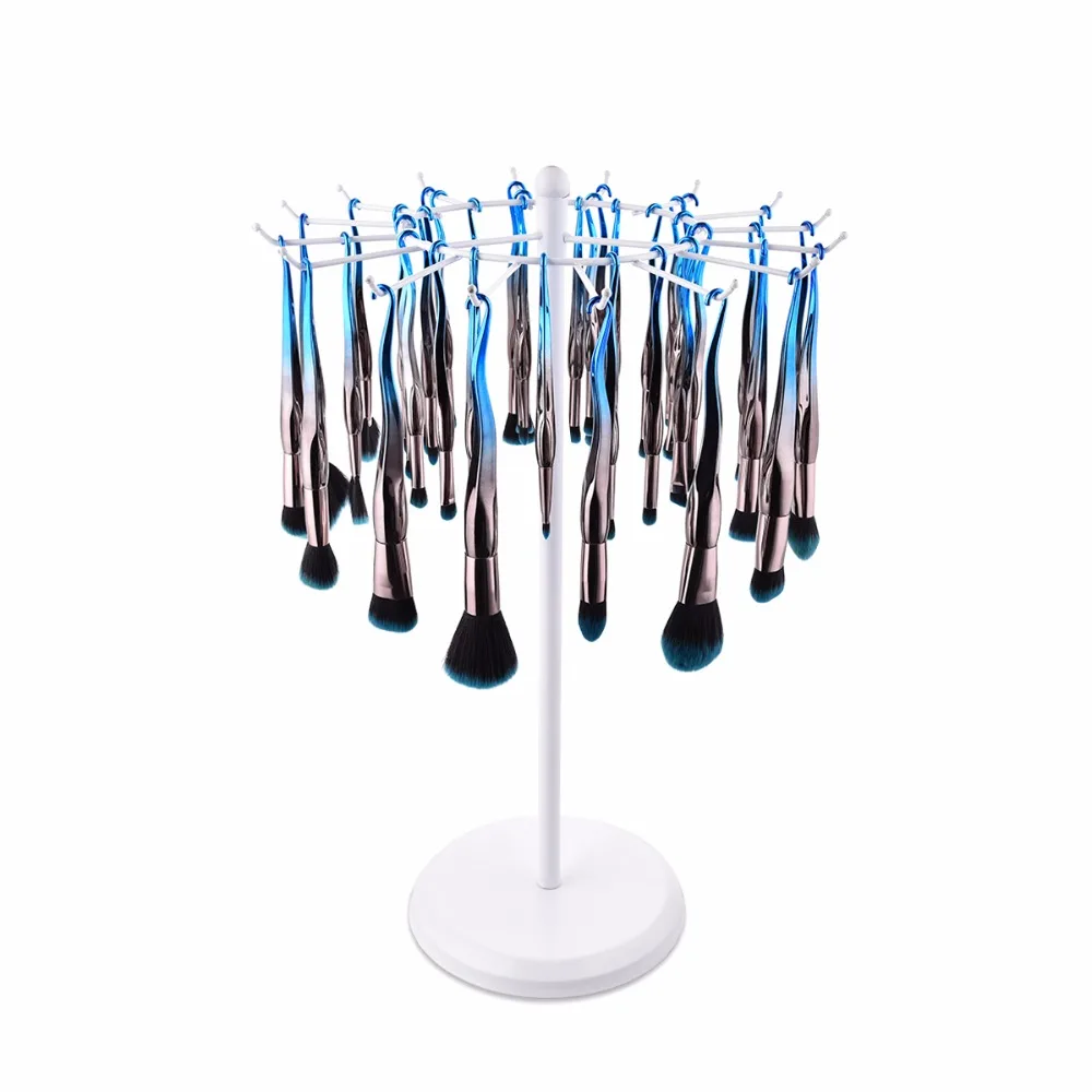 Набор профессиональных кистей для макияжа русалка 7 шт. косметическая основа