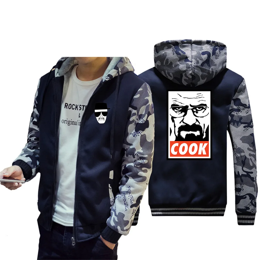Heisenberg Walter Breaking Bad Camouflage 2019 куртка-бомбер мужская хип-хоп куртка в уличном стиле |