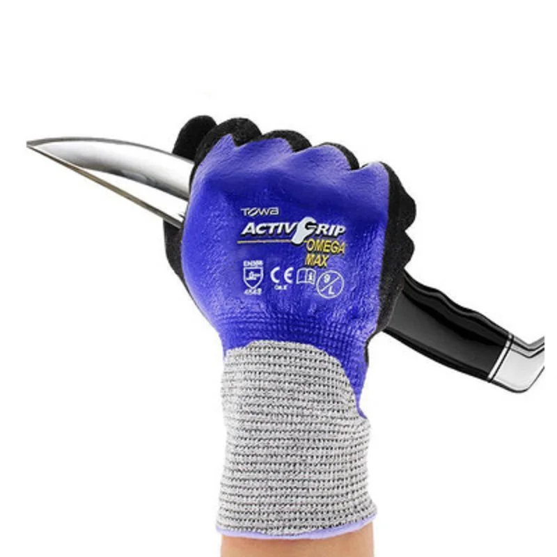 

Fishing Nitrile Level 5 Cut-proof Work Gloves Screen Touch Water Oil-proof Non-slip Level 3 Anti-puncture Mechanical Repair