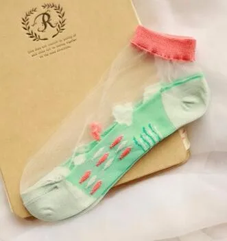 10pairs/lot ocean series fresh and lovely cartoon boat socks female glass summer socks free size