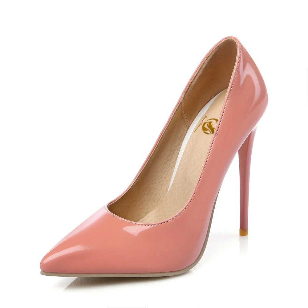 Женские туфли лодочки с острым носком на тонком высоком каблуке 7 цветов размеры 4