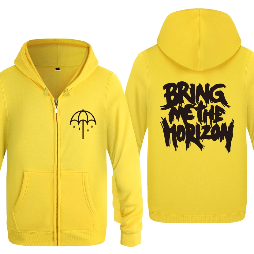 Bring Me The Horizon толстовки рок-группы мужские мужские флисовые кардиганы на молнии толстовки с капюшоном - Цвет: HUAY HET