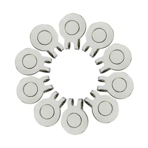 Магнитный металлический зажим для шляпы для гольфа, 10 шт., аксессуары для гольфа, маркер отметка для мяча для гольфа, Прямая поставка