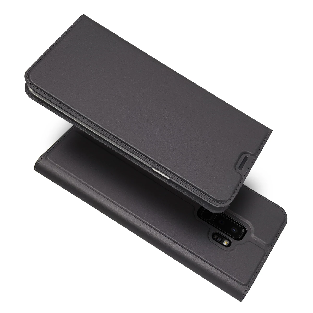 Кожаный флип чехол для samsung Galaxy S9 Plus кронштейн Drop доказательство клатч плюс