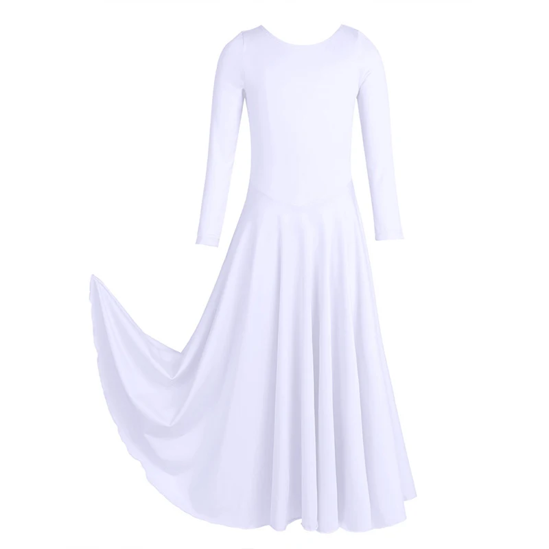 TiaoBug/свободное балетное платье-пачка с длинными рукавами для девочек Костюмы