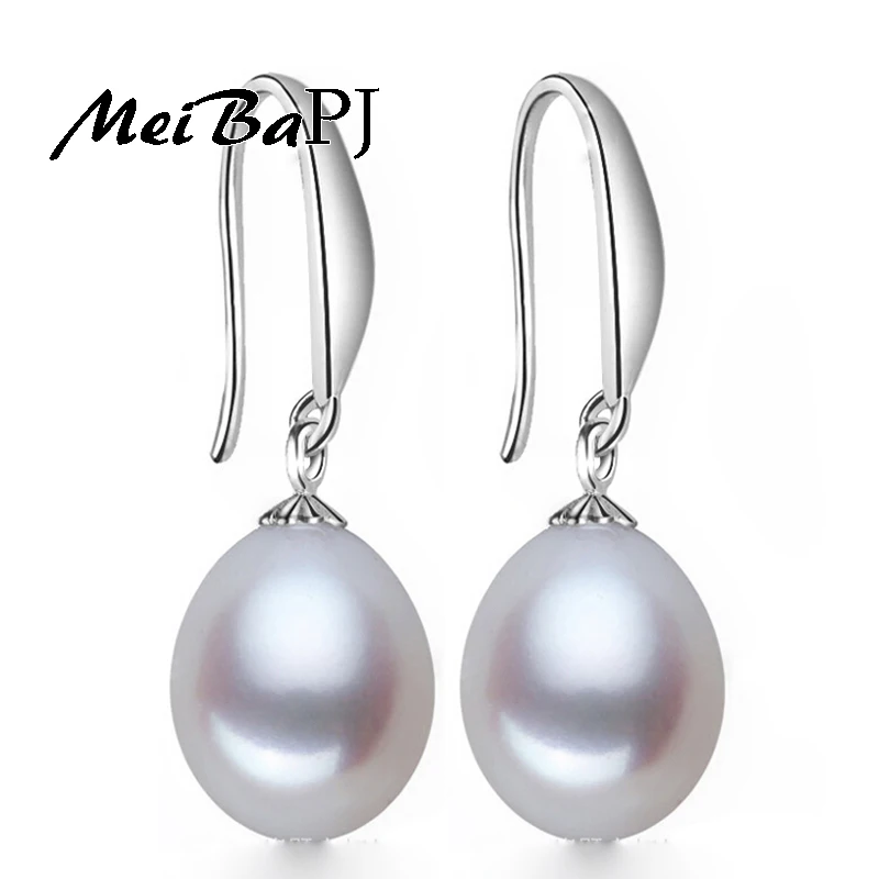 Новые модные серьги с пресноводным жемчугом 8-9 мм классические для женщин