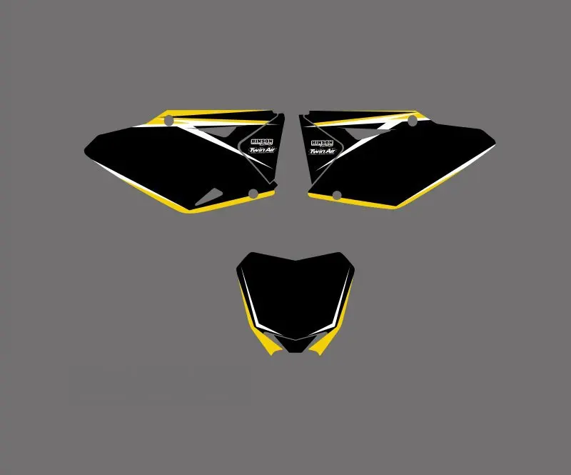 H2CNC наклейка Графика фон для Suzuki RMZ450 RM-Z450 2008 2009 2010 2011 2012 РМЗ RM-Z 450