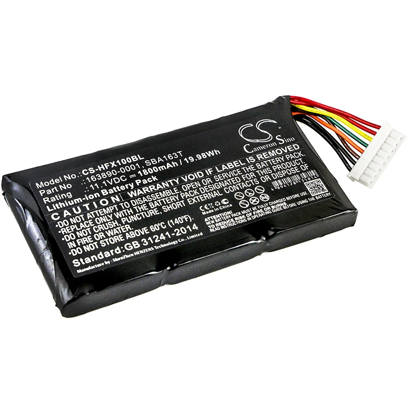 Обновленная батарея Cameron Sino для Honeywell 163890 0001 SBA163T штрих код аккумулятор сканера Li