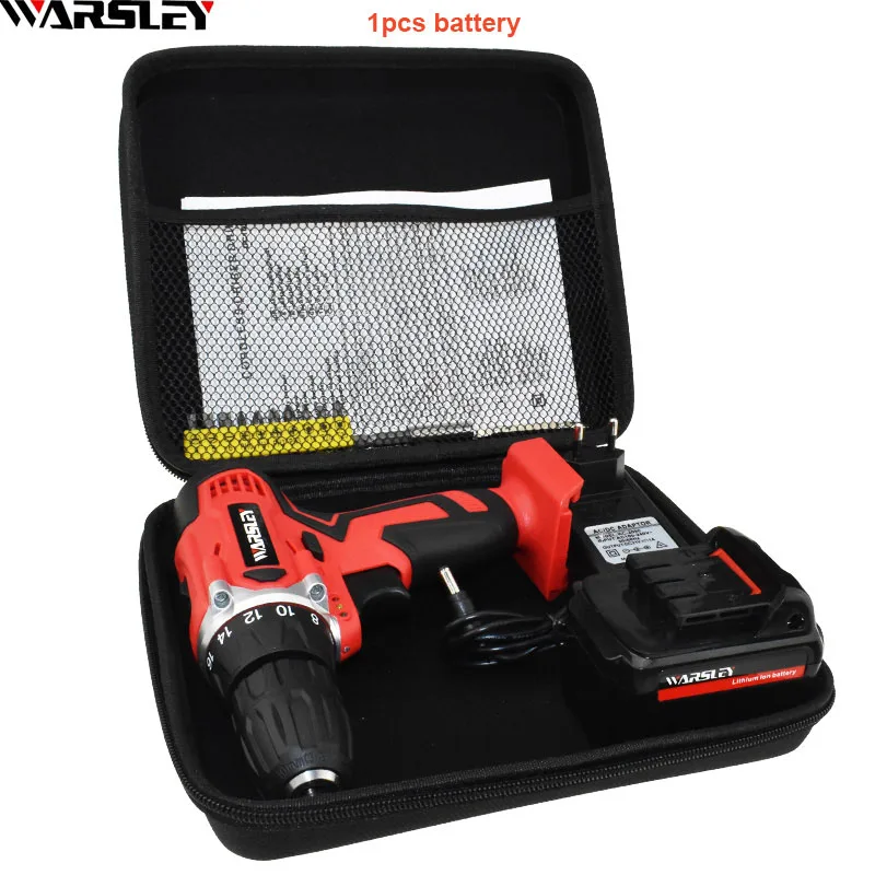 1pcs battery 21 В аккумуляторная отвертка электрическая дрель Электроинструмент электрическая дрель батареи отвертка Мини 1.5ач емкость батареи дрель - Цвет: 1pcs battery
