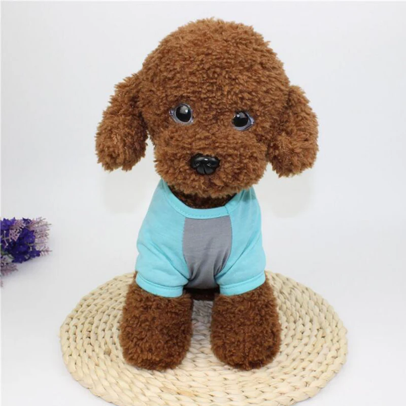 Летняя одежда для собак Pet жилет Костюмы мультфильм Повседневная футболка