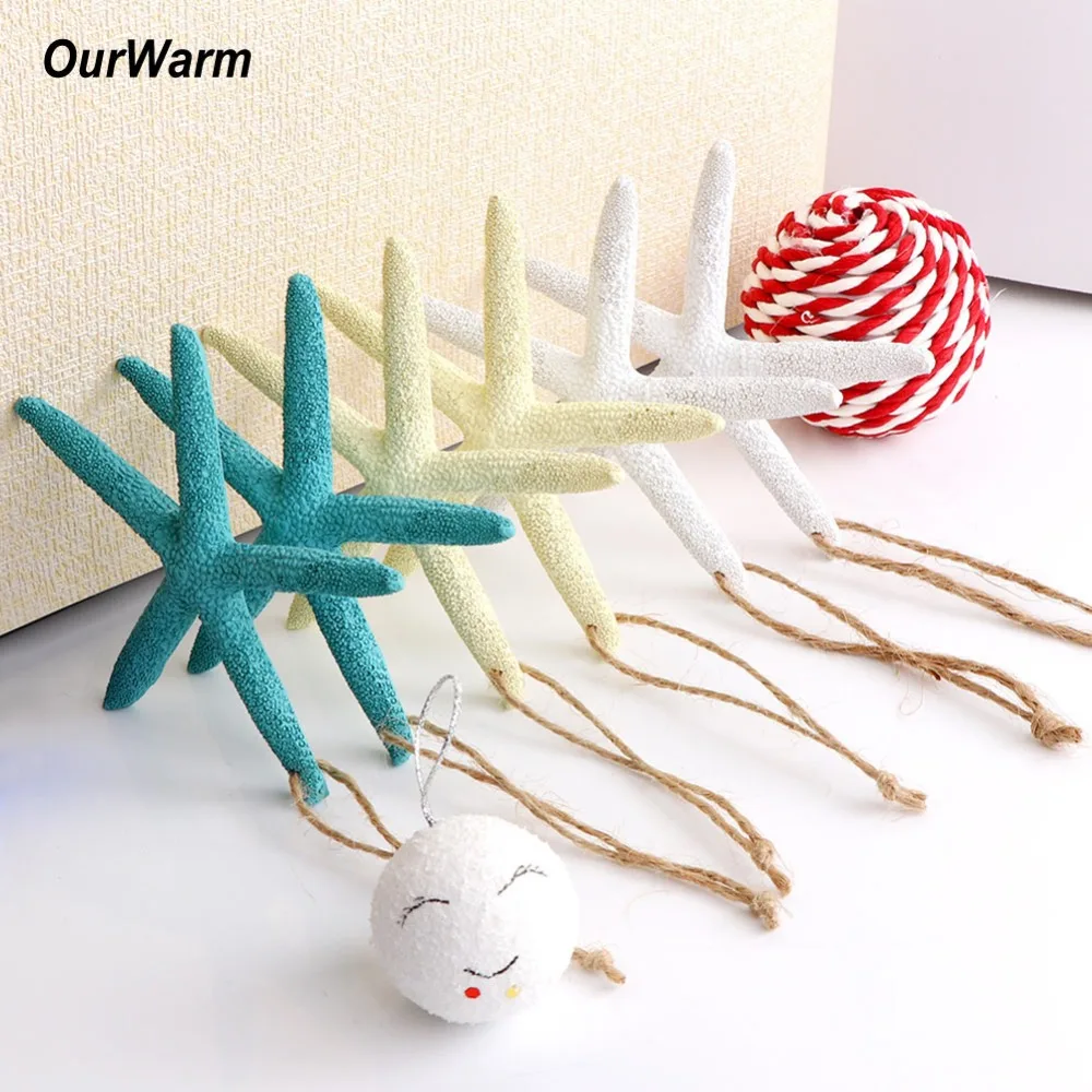 OurWarm, 10 шт., 4 дюйма, морские украшения, искусственная Морская звезда, пять пальцев, морская звезда, морские вечерние украшения, Морской Декор для дома