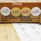 Самоклеящиеся этикетки, винтажные крафтовые этикетки ручной работы, самоклеящиеся этикетки, 100 шт.