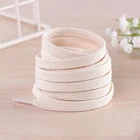 1 пара, хлопковые плоские шнурки для обуви, холст, доступные длины, двухслойные шнурки для обуви унисекс, спортивные, для активного отдыха, прочные обувные шнурки 100-160 см