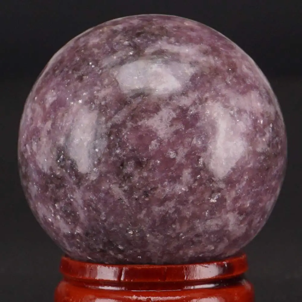 Бесплатная доставка натуральный драгоценный камень 40 мм сиреневый лепидолит