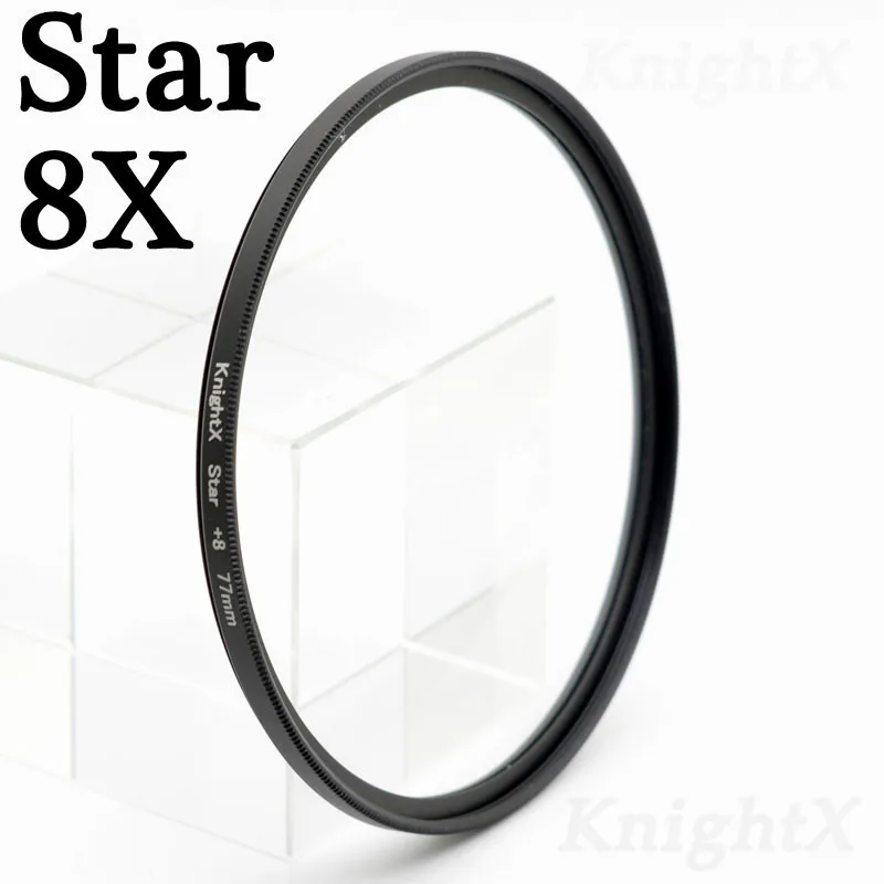 Star 8X KnightX UV CPL ND Star line фильтр для объектива камеры для canon sony nikon 49 52 55 58 62 67 72 77 мм аксессуары для фото 700d 24-105 - Цвет: Star 8X