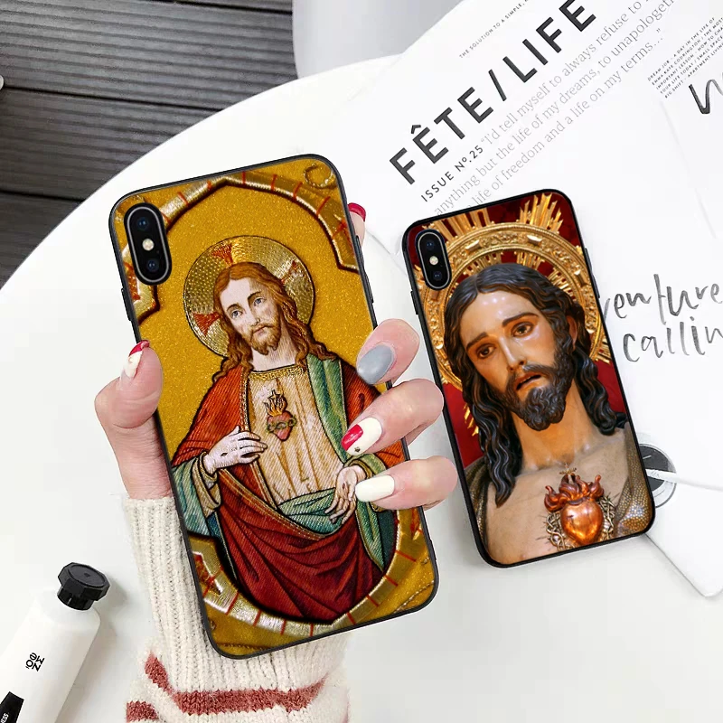 Силиконовый чехол Divine Mercy Jesus Cross для iPhone 5 5S 6 6S Plus 7 8 11 Pro X XS Max XR | Мобильные телефоны